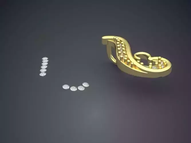 Pendant With Attachable Diamonds