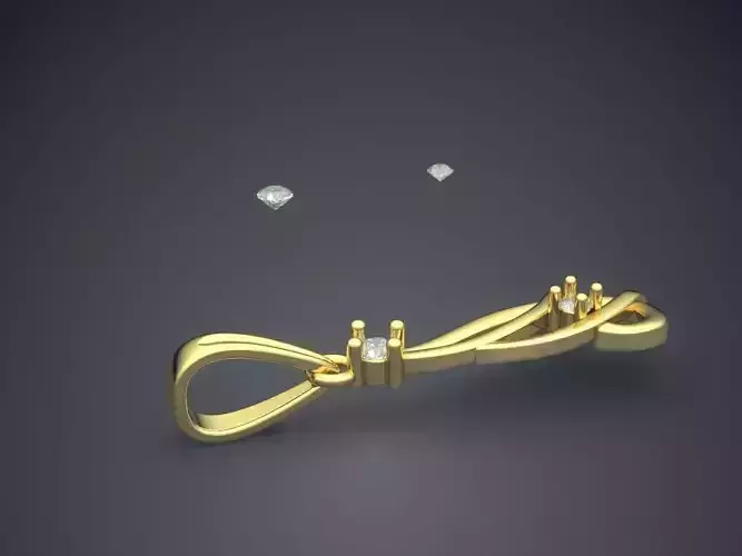 Pendant With Attachable Diamonds