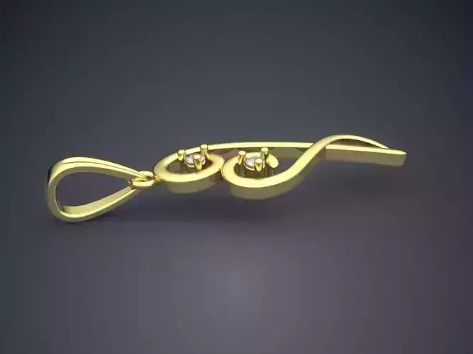 Unique Pendant With Diamonds