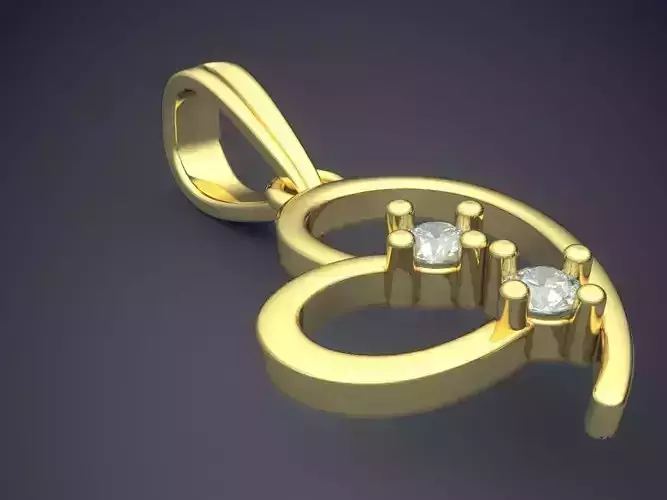 Heart Shape Pendant With Diamonds