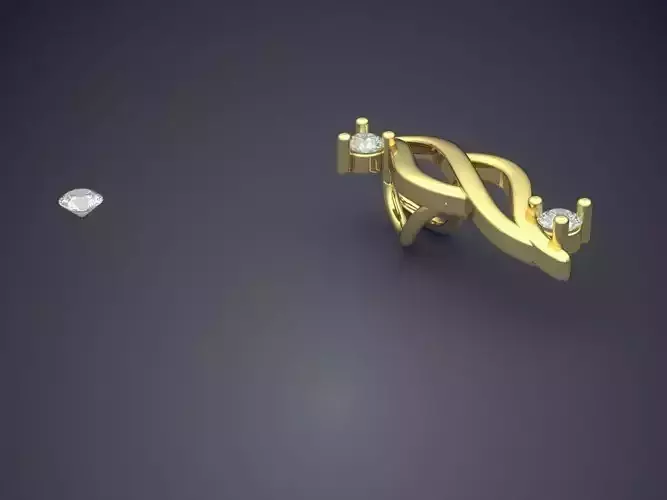 Pendant With Attachable Gem 3D print model