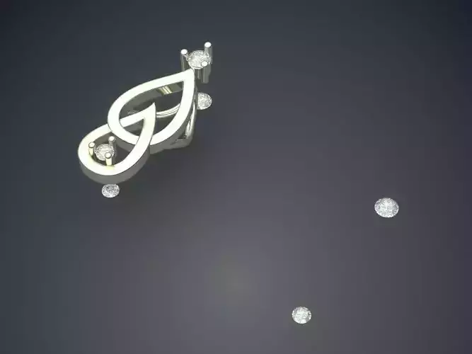 Pendant With Attachable Diamonds