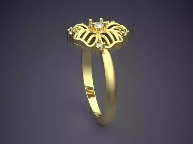 Flower-shaped Ring FR-33