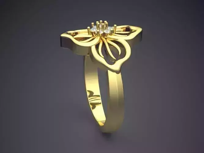 Flower-shaped Ring FR-19