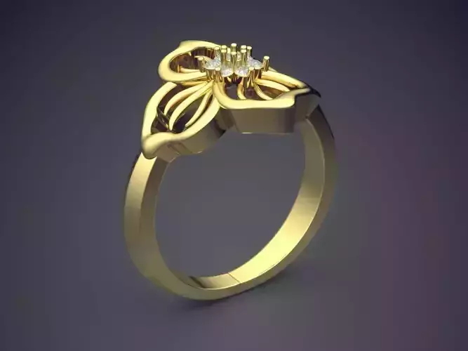 Flower-shaped Ring FR-19