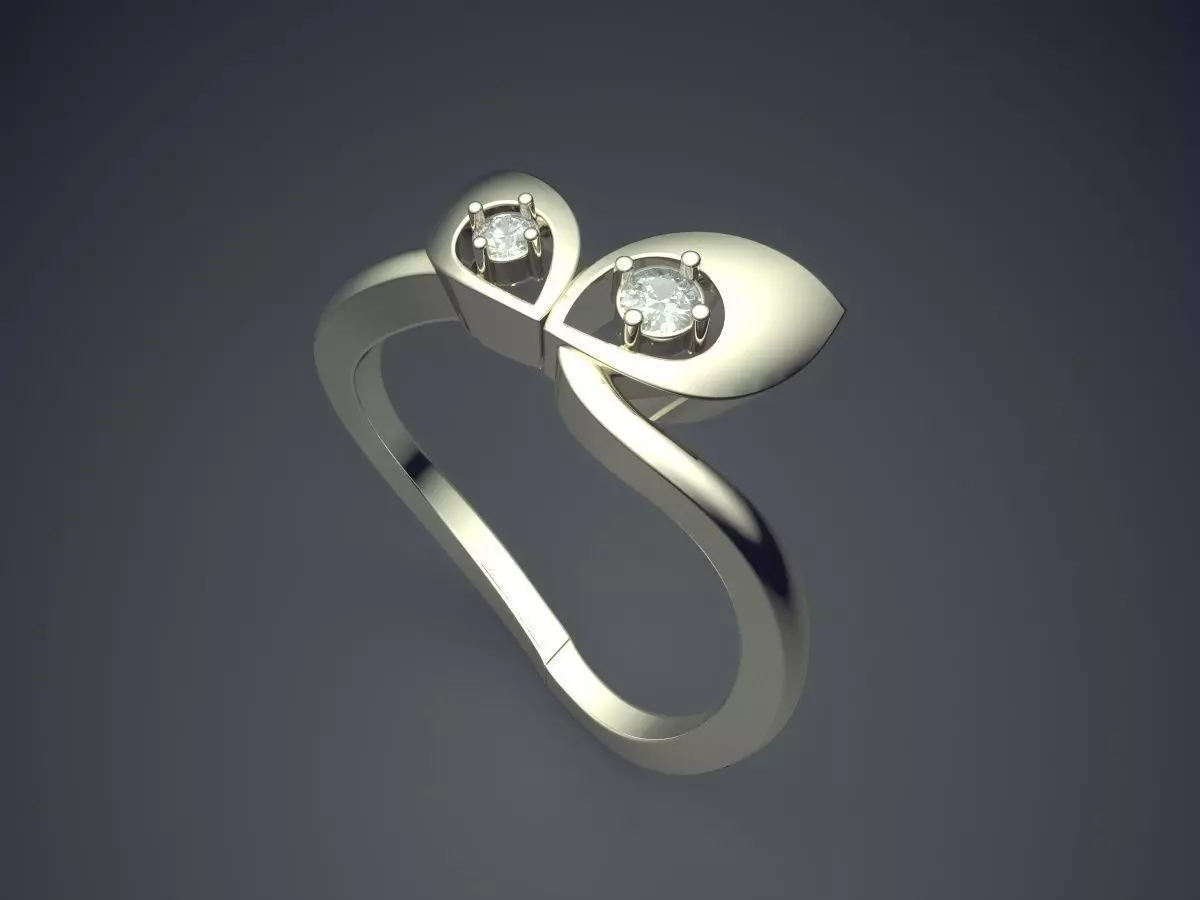 Curved Ring FR-17 3D print model_1