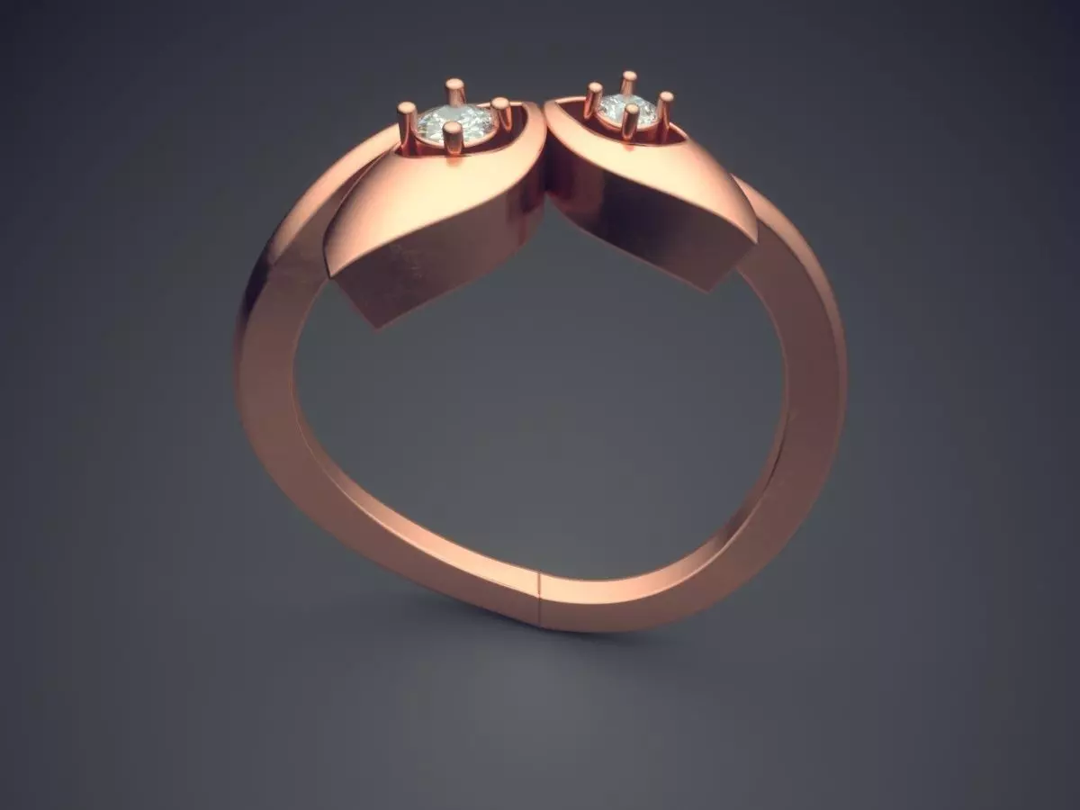 Curved Ring FR-17 3D print model_2