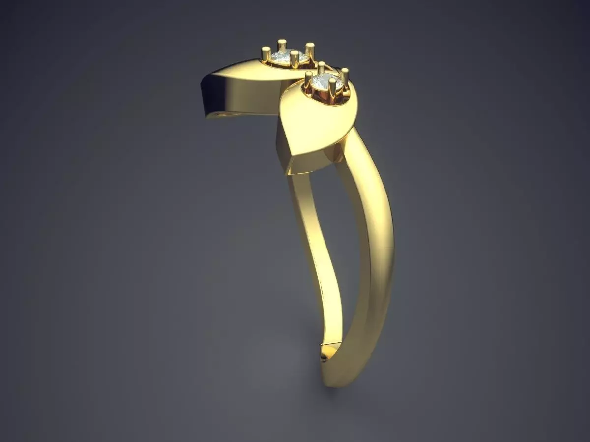Curved Ring FR-17 3D print model_3