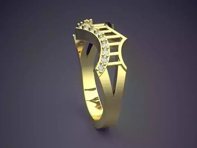 Unique Curved Ring FR-14