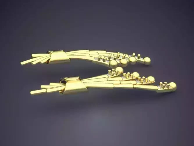 Earrings pair of gold