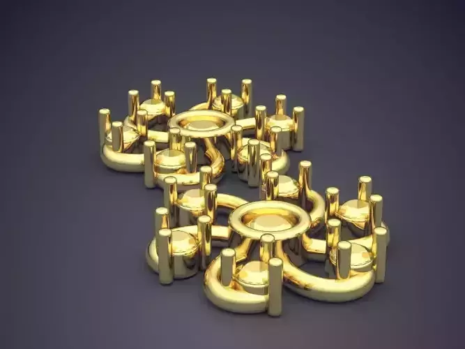 Swirl Motif Earrings ER01