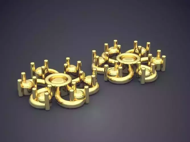 Swirl Motif Earrings ER01