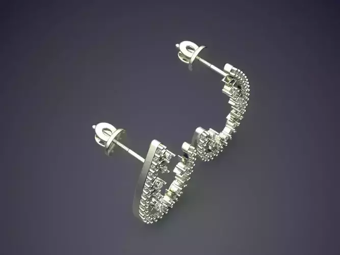 Detailed Earrings With Diamonds ER-98-new