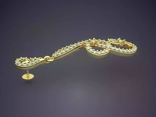 Unique Pendant With Diamonds E-9