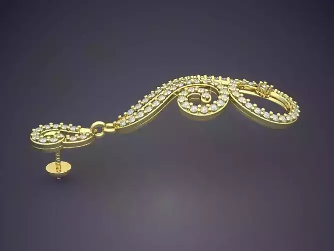 Unique Pendant With Diamonds E-8