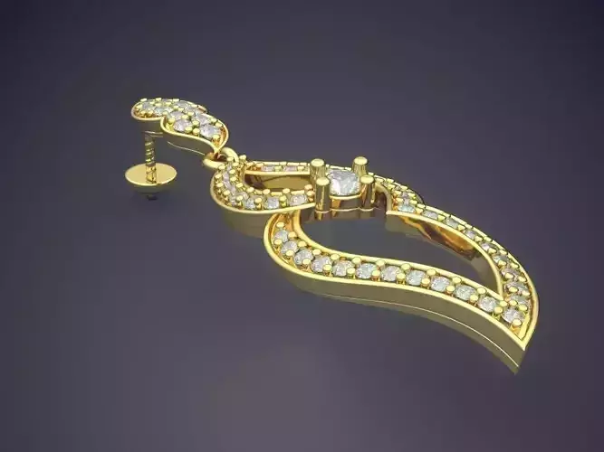 Pendant With Diamonds E-40 3D print model