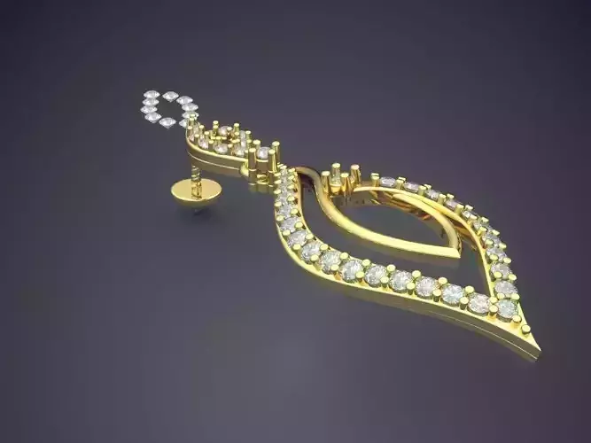 Pendant With Diamonds E-4 3D print model