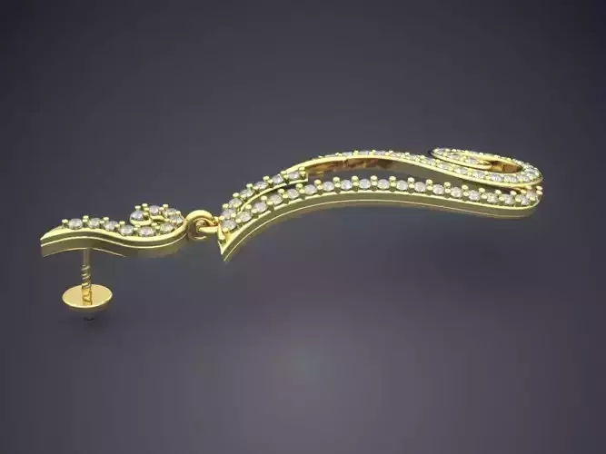 Unique Pendant With Diamonds E-34