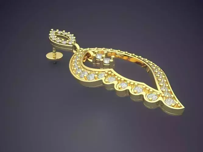 Pendant With Diamonds E-27 3D print model