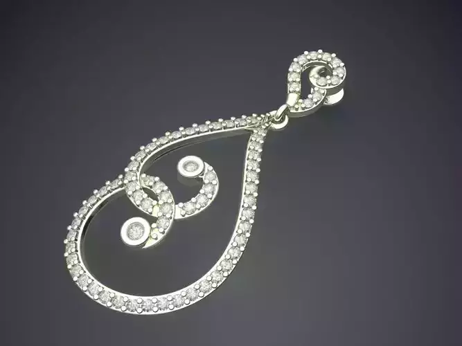 Pendant With Diamonds E-10