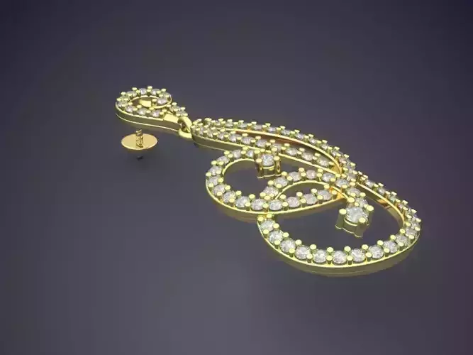 Pendant With Diamonds E-11 3D print model