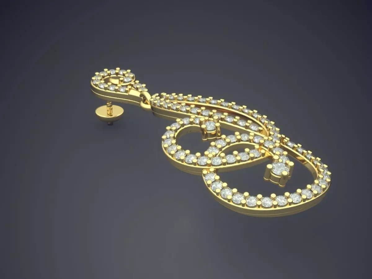 Pendant With Diamonds E-11 3D print model_0