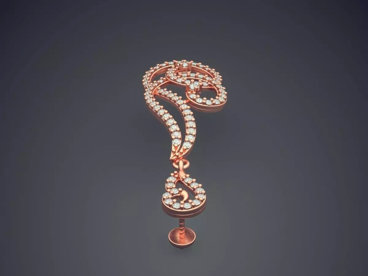 Pendant With Diamonds E-11 3D print model_2