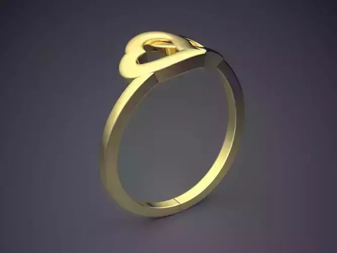 Heart-shaped Ring DGR21 3D print model