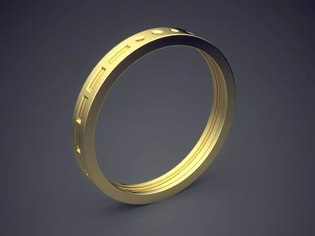 Engraved Ring CRGR045 3D print model_0