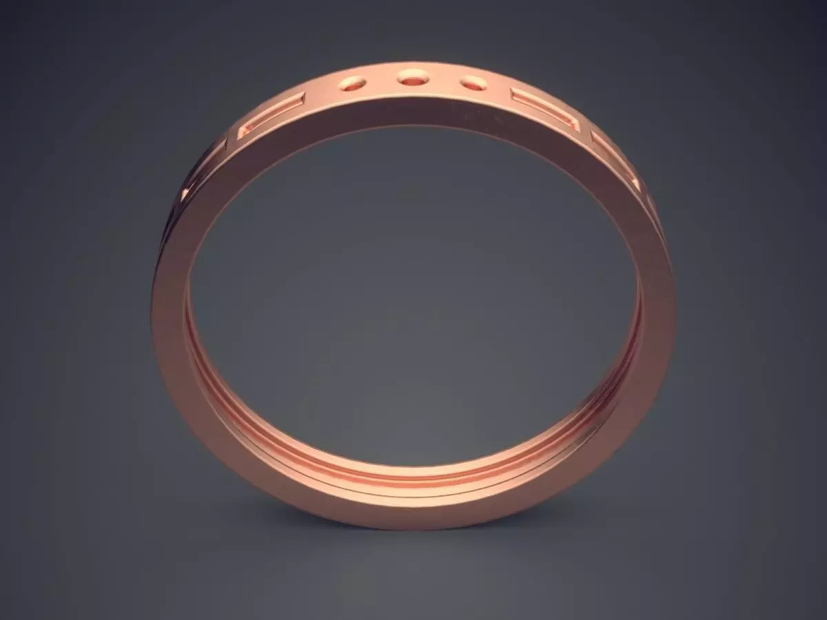 Engraved Ring CRGR045 3D print model_2
