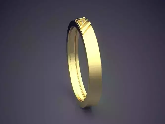 Engraved Ring With Diamond CRGR041
