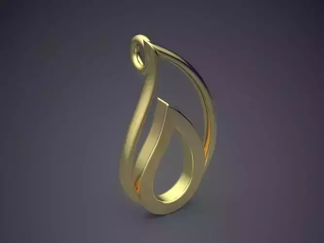 Drop Shape Pendant  3D print model