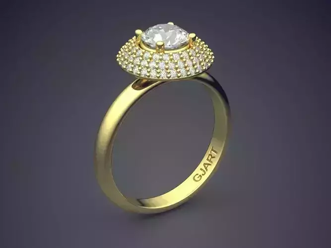 Engagement Ring With Diamonds Gjart A-98