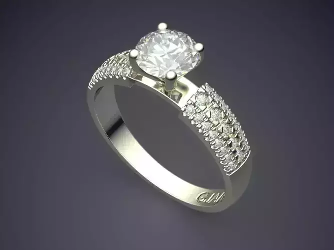 Ring With Diamonds Gjart A-95