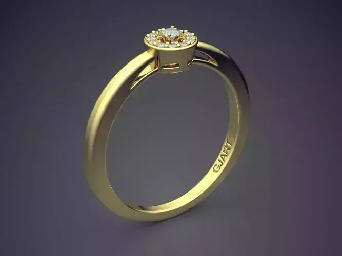 Ring With Diamonds Gjart A-94
