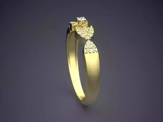 Detailed Ring With Diamonds Gjart A-84