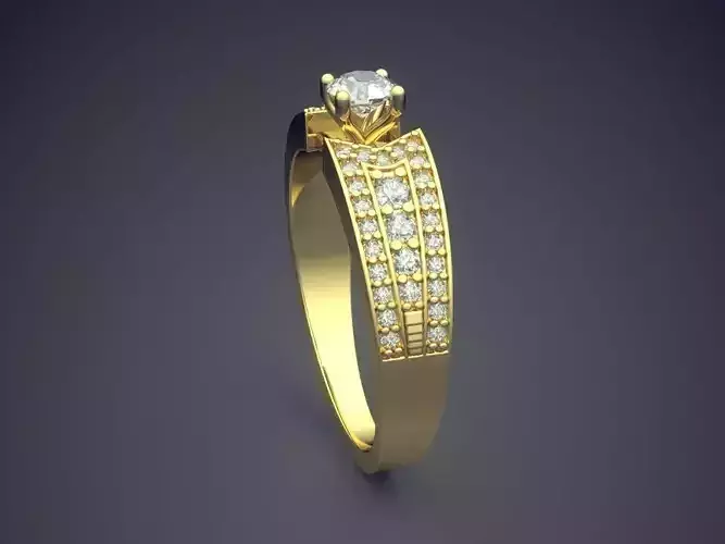 Ring With Diamonds Gjart A-70