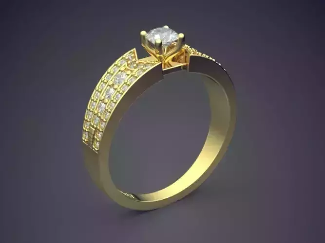 Ring With Diamonds Gjart A-70