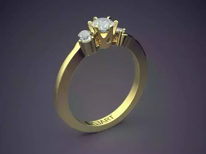 Ring With Diamonds Gjart A-589
