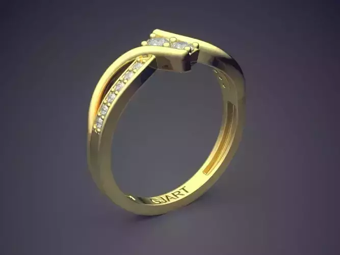 Engagement Ring With Diamonds Gjart A-581