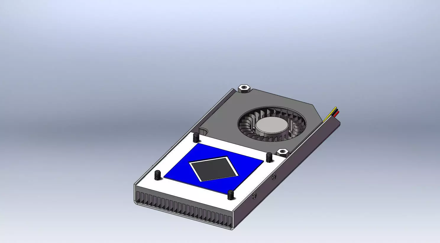 CPU Compact Cooler Free 3D model