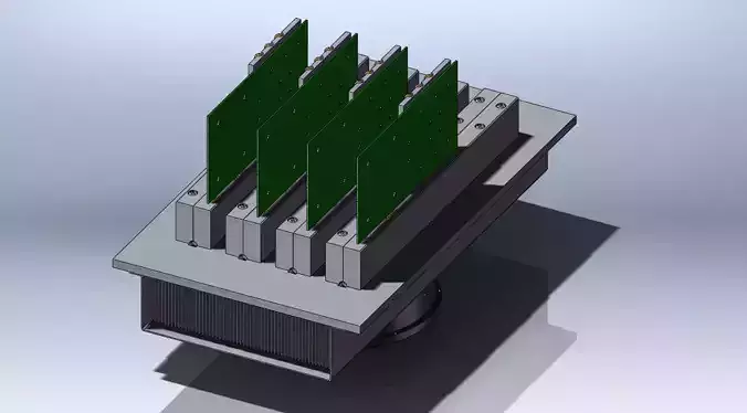 4 Pack Card cooler Assembly