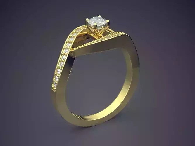 Ring With Diamonds Gjart A-54