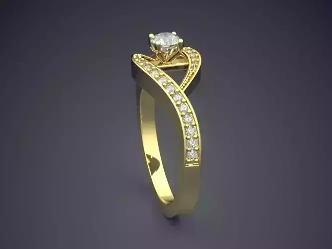Ring With Diamonds Gjart A-54