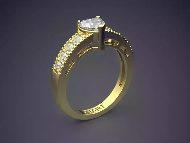 Engagement Ring With Diamonds Gjart A-539