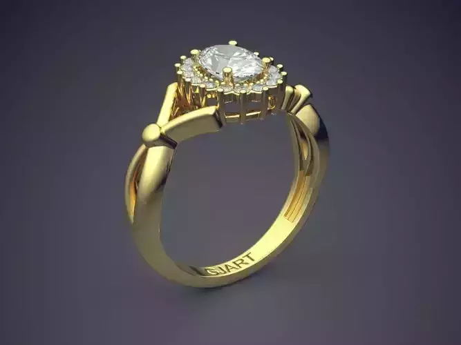 Luxurious Ring With Diamonds Gjart A-535