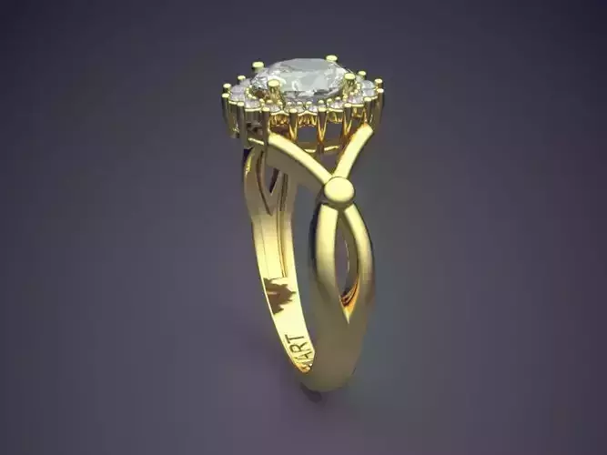 Luxurious Ring With Diamonds Gjart A-535