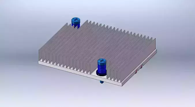 Heat Pipe Processor Heat Sink Free 3D model