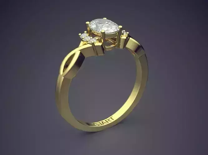 Ring With Diamonds Gjart A-516