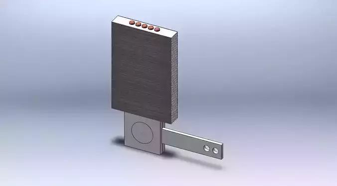 Thyristor Cooler Free 3D model